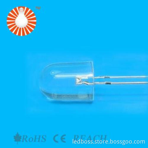 F8,h11.0mm Yellow Round LED Lamp Without Flange